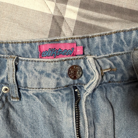 Edikted Light Blue Denim Skirt - Picture 2 of 3